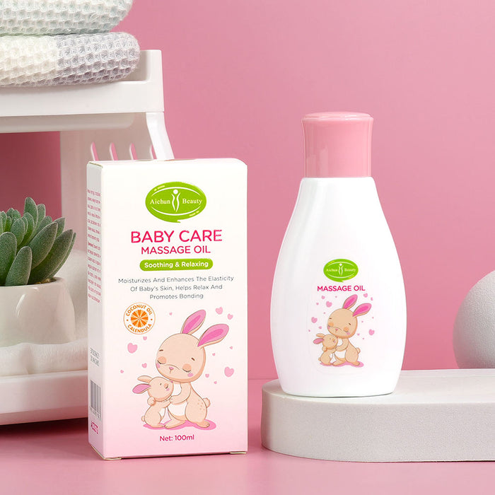 Aichun Beauty Baby Massage Oil - Vitamin E Extract Skin Moisturizing and Soothing Oil for Babies Skin Care - MAT Beauty