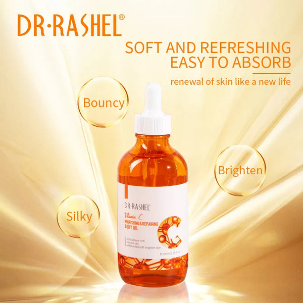Dr Rashel Vitamin C Body Oil for Nourishing and Repairing Skin - MAT Beauty