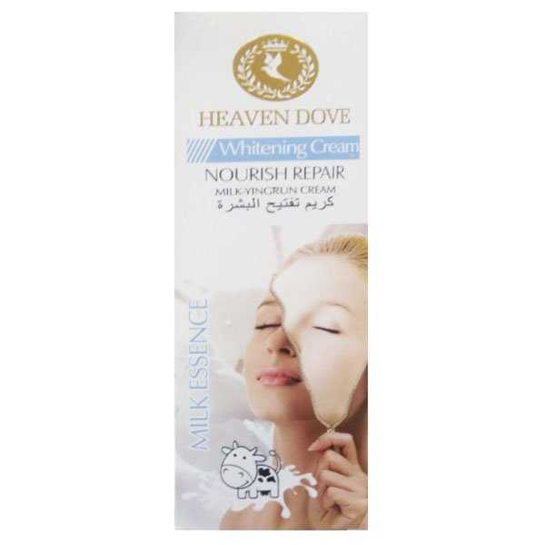 Heaven Dove Whitening Cream Milk Essence Tube 120g - Brightening Formula for Radiant Skin - MAT Beauty
