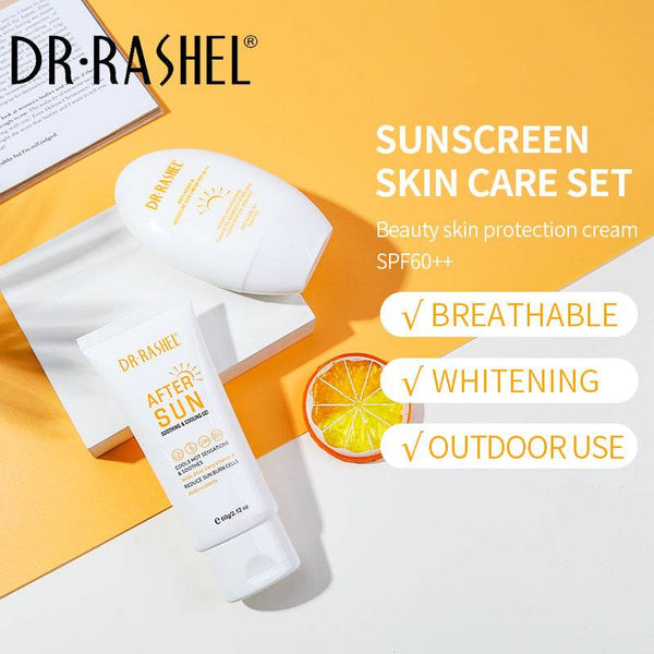 DR RASHEL Sun Protection Kit - Pack of 2 Hydrating and Anti-aging Products - MAT Beauty