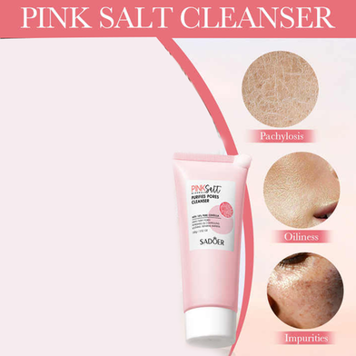 SADOER Himalayan Pink Salt Face Wash for Deep Cleaning, Smoothing, and Pore Reduction - MAT Beauty