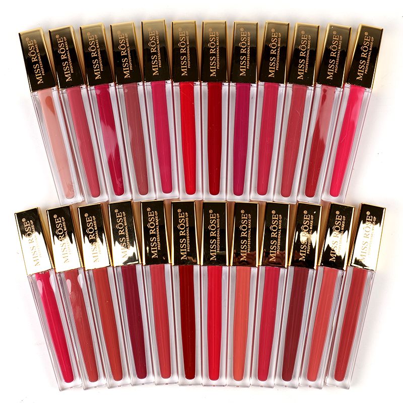 Miss Rose Matte Liquid Lip Gloss in Gold - Long-Lasting and Vibrant Finish - MAT Beauty