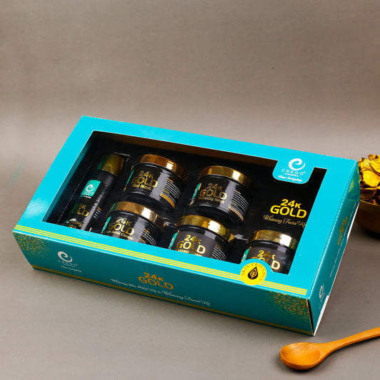 24k Gold Facial Kit – 6 in 1 Whitening Solution for Radiant Skin - MAT Beauty