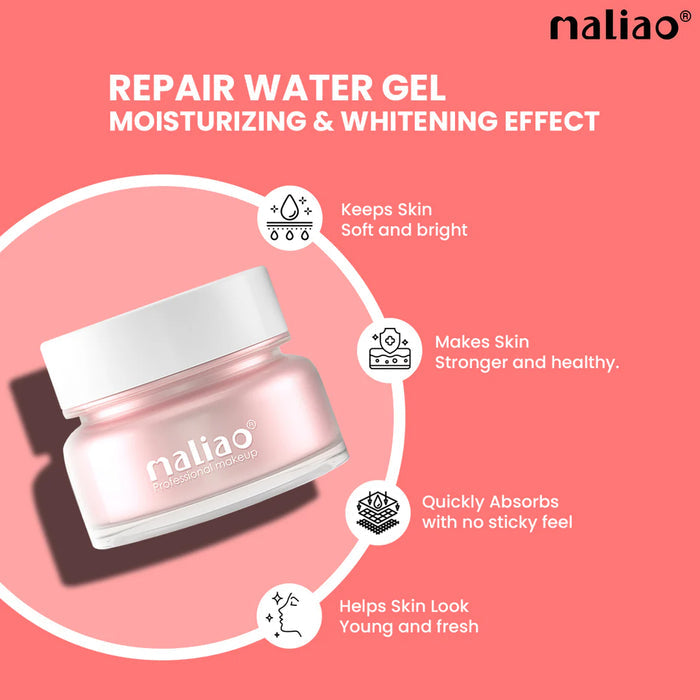 Maliao Repair Water Gel Moisturizer - Hydrating & Whitening Face Gel for All Skin Types, Lightweight & Non-Greasy, 50g - MAT Beauty