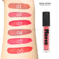 MISS ROSE Matte Lip Gloss Black - Long-Lasting, Rich Pigment Formula - MAT Beauty