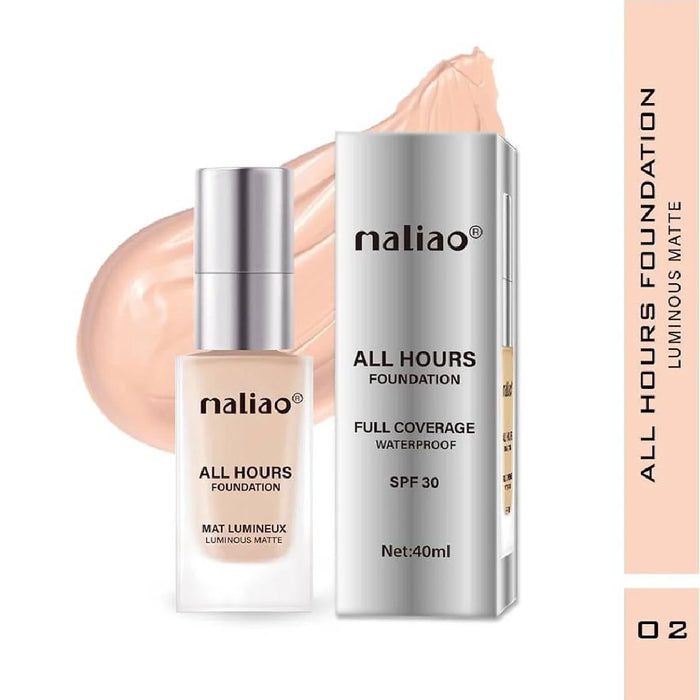 Maliao SPF30 Foundation - Luminous Matte, Full Coverage, Waterproof for Ultimate Radiance - MAT Beauty