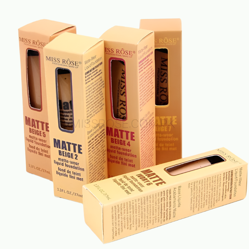 Miss Rose Flawless Foundation for Full Coverage and Matte Finish - Perfect Your Look - MAT Beauty