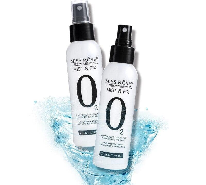 Miss Rose O2 Mist & Fix Setting Spray - Flawless Makeup Finish with Miss Rose Setting Spray - MAT Beauty