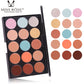 Miss Rose Concealer Palette - 15 Colours Contour and Conceal Makeup Cream - MAT Beauty