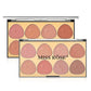 Miss Rose Blusher Palette - 8-Color Blusher for Radiant Cheeks - MAT Beauty