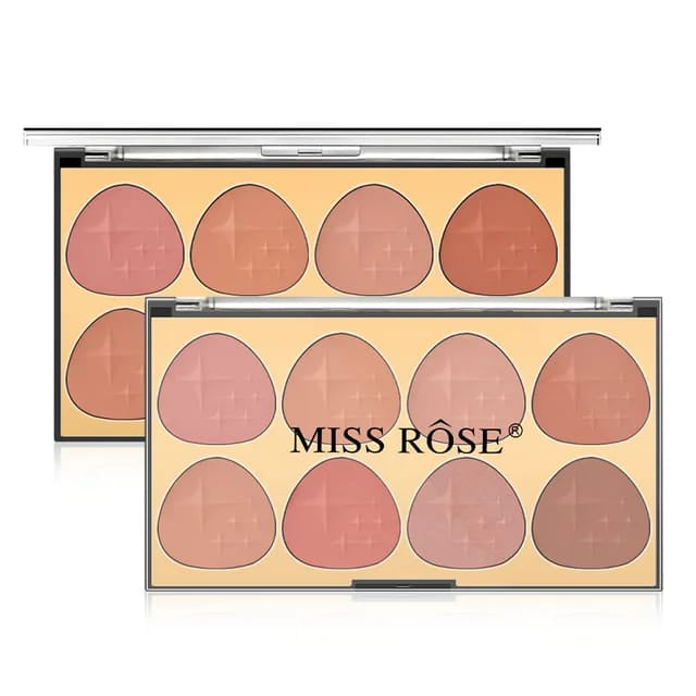 Miss Rose Blusher Palette - 8-Color Blusher for Radiant Cheeks - MAT Beauty