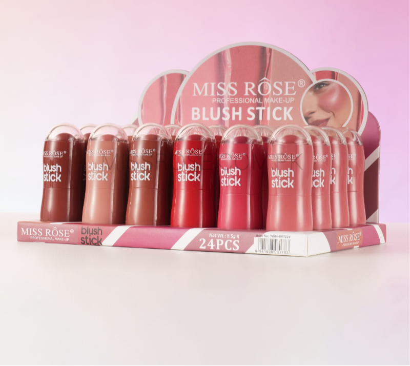 Miss Rose Cream Blush Stick for Radiant and Natural Glow - MAT Beauty