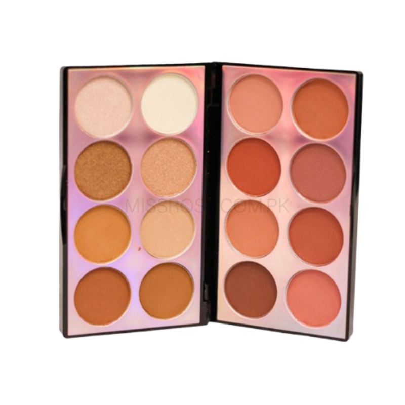 Miss Rose 16 Color Face Kit - Ultimate Miss Rose Face Kit for Flawless Makeup - MAT Beauty