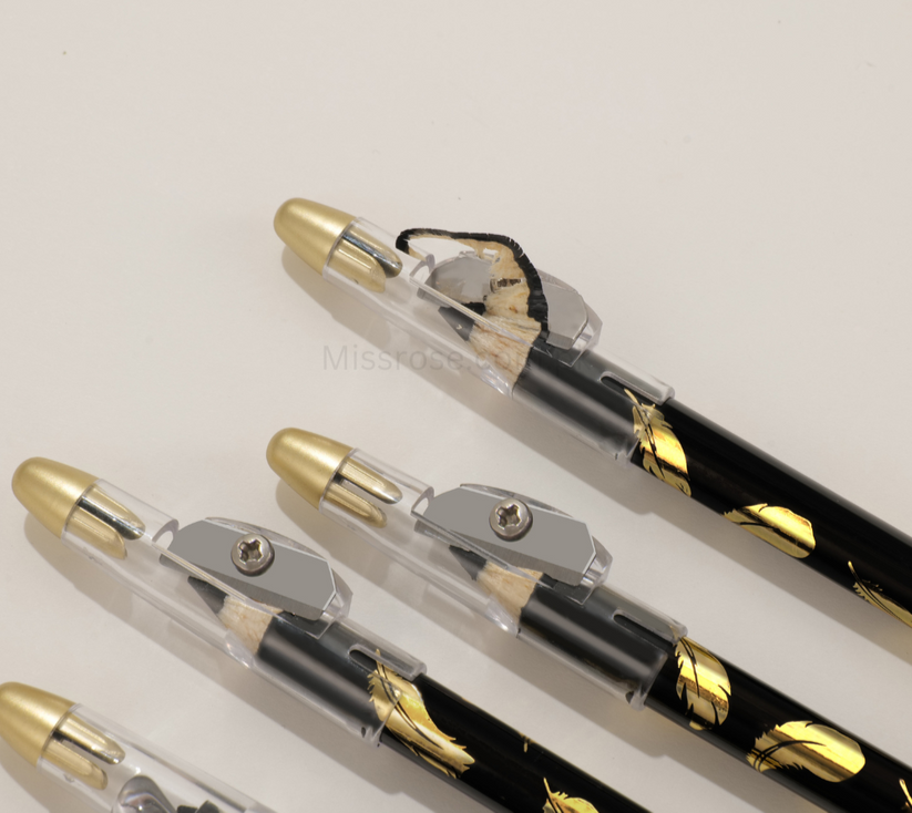 Miss Rose Eyebrow Pencil - 2-in-1 Perfect Black Shade for Flawless Brows - MAT Beauty