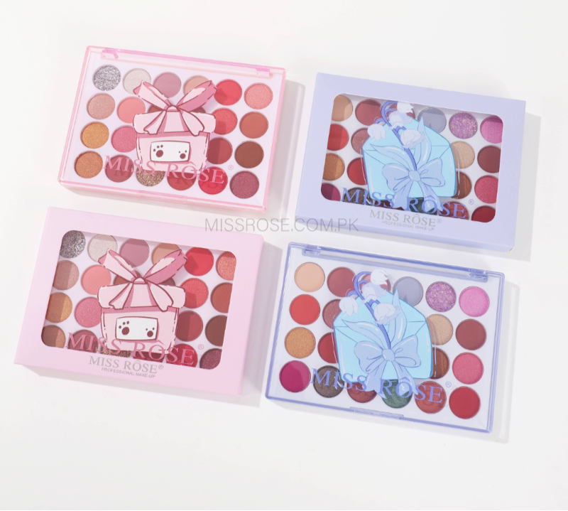 Miss Rose Eyeshadow Palette - 24 Colors for Stunning Looks - MAT Beauty