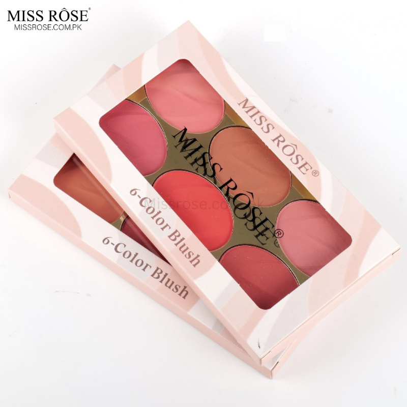 Miss Rose 6 Color Blush On for Flawless Cheeks - New Arrival - MAT Beauty