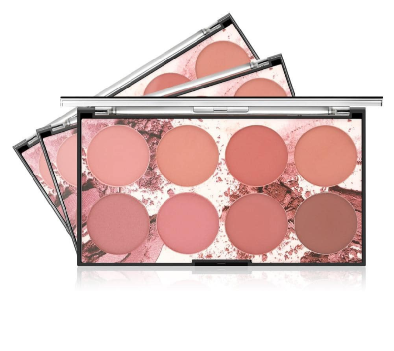Miss Rose Blush Palette - 8 Color Blush Palette for Radiant Cheeks - MAT Beauty