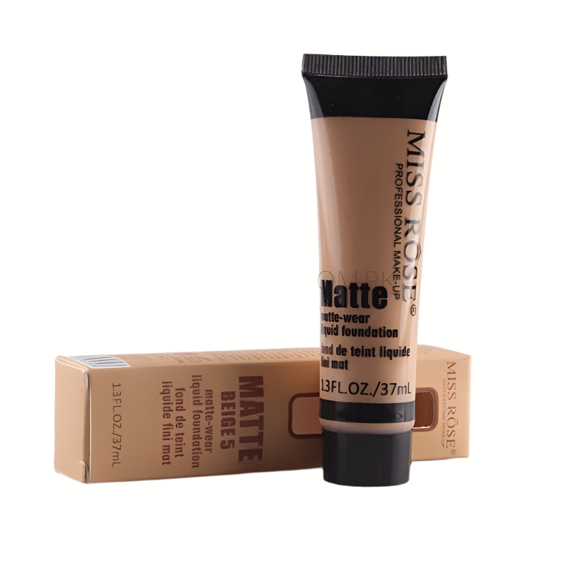 Miss Rose Flawless Foundation for Full Coverage and Matte Finish - Perfect Your Look - MAT Beauty