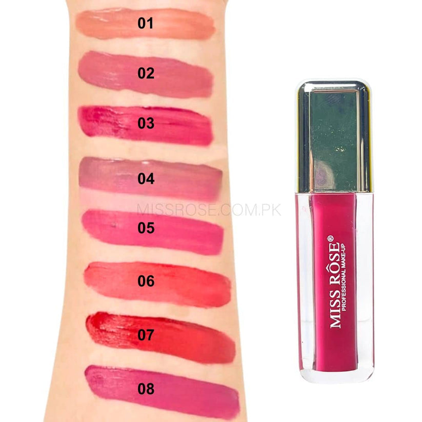 Miss Rose Crystal Lip Gloss - Shine and Hydration for Luscious Lips - MAT Beauty