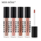 MISS ROSE Matte Lip Gloss Black - Long-Lasting, Rich Pigment Formula - MAT Beauty