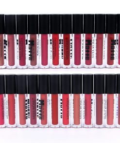 MISS ROSE Matte Lip Gloss Black - Long-Lasting, Rich Pigment Formula - MAT Beauty