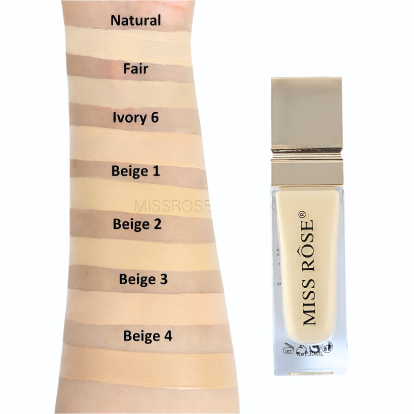 Miss Rose Silk Foundation - Flawless, Lightweight Coverage for Radiant Skin - MAT Beauty