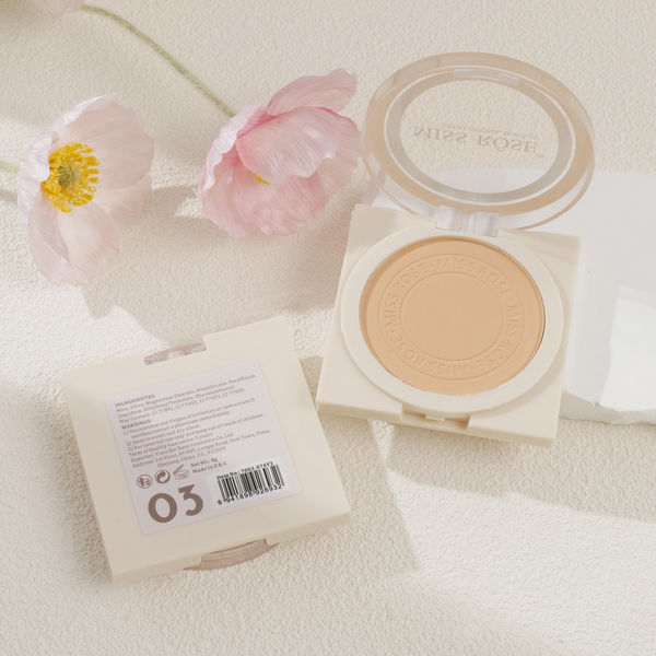 Miss Rose Compact Powder for a Flawless Matte Finish - MAT Beauty