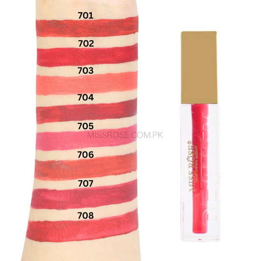 Miss Rose Lip Gloss - Golden Gleam Beauty for Luscious Lips - MAT Beauty