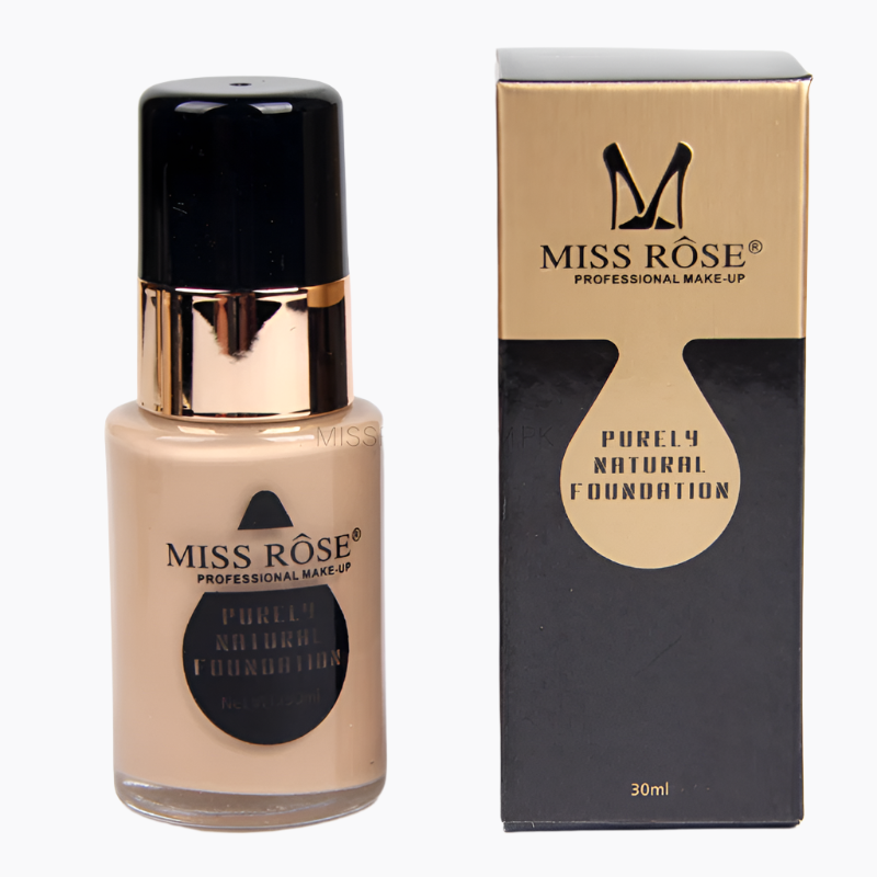 Miss Rose Natural Foundation - Purely Natural Coverage for Flawless Skin - MAT Beauty