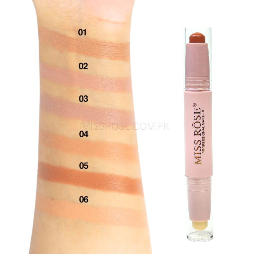 Miss Rose 2-in-1 Highlight Contour Stick for Effortless Radiance - MAT Beauty