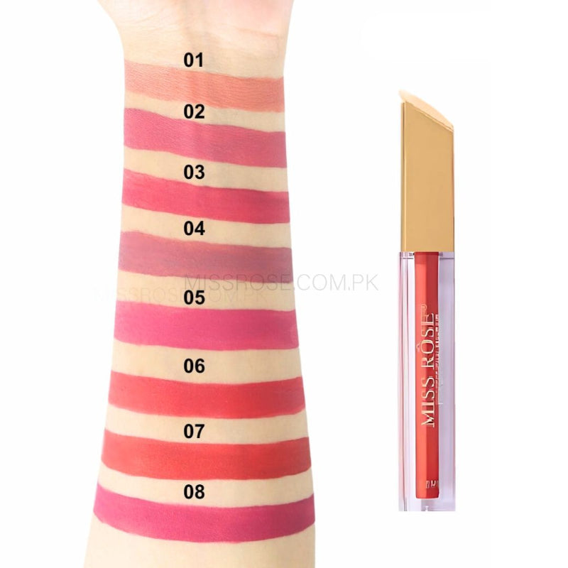 Miss Rose Crystal Lip Gloss - Princess Fan for Radiant Shine and Moisture - MAT Beauty