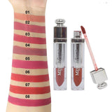 Pack of 8 Miss Rose Matte Lip Gloss - Silver Angelic Finish - MAT Beauty