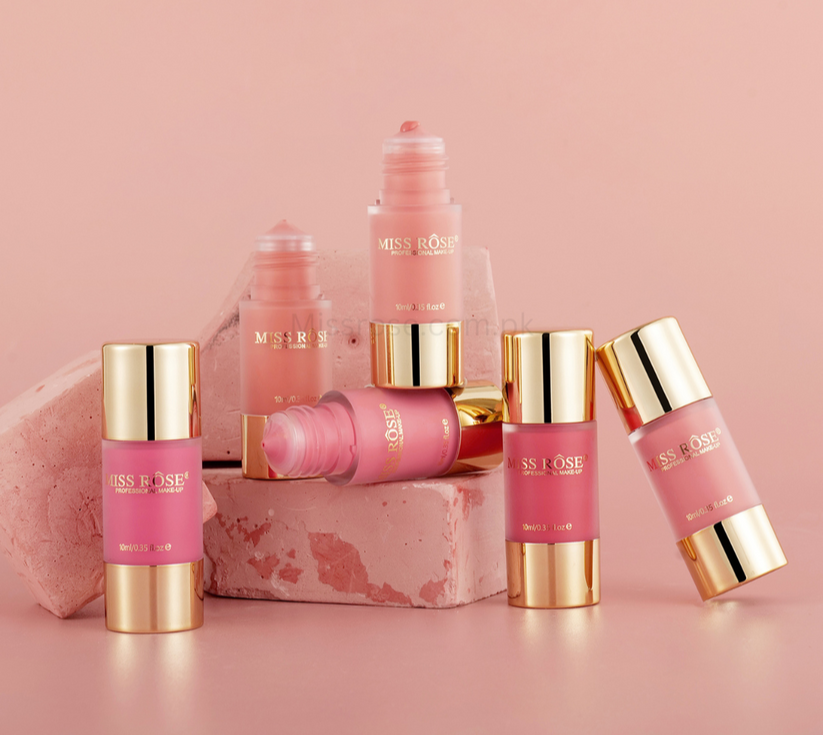 Miss Rose Stain Liquid Blush - Long-Lasting Liquid Blush for a Natural Glow - MAT Beauty