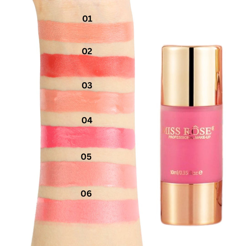 Miss Rose Stain Liquid Blush - Long-Lasting Liquid Blush for a Natural Glow - MAT Beauty