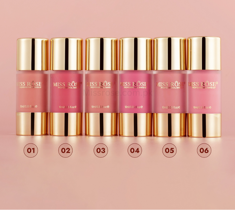 Miss Rose Stain Liquid Blush - Long-Lasting Liquid Blush for a Natural Glow - MAT Beauty