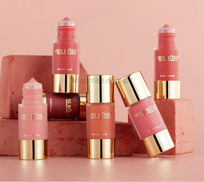 Miss Rose Stain Liquid Blush - Long-Lasting Liquid Blush for a Natural Glow - MAT Beauty