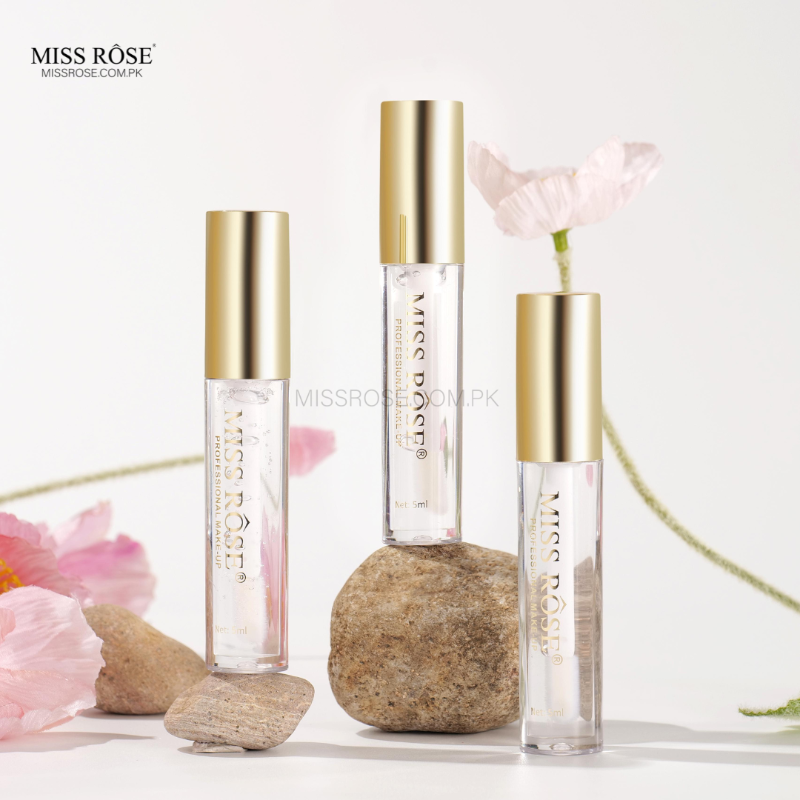 Miss Rose Lip Gloss - Nourishing Transparent Shine for Luscious Lips - MAT Beauty