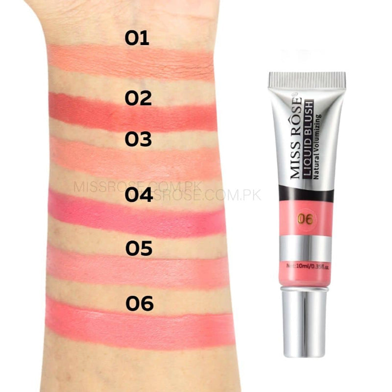 Miss Rose Liquid Blush - Long-lasting Vibrant Liquid Blush for Flawless Cheeks - MAT Beauty