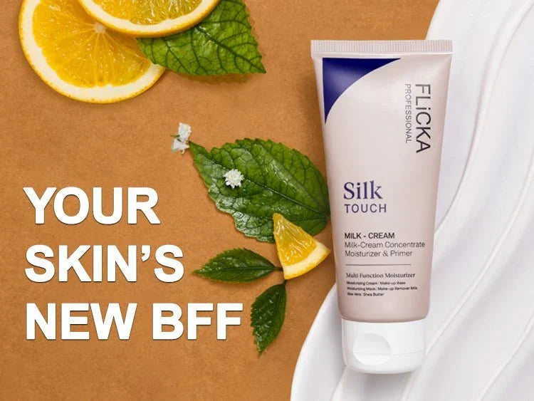 FLiCKA Silk Touch Moisturizer - 100% ORIGINAL Milk-Cream with Aloe Vera & Shea Butter for Perfect Skin