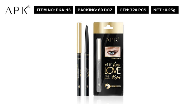 APK In Love True Black Kajal Eyeliner Pencil PKA-13 - MAT Beauty