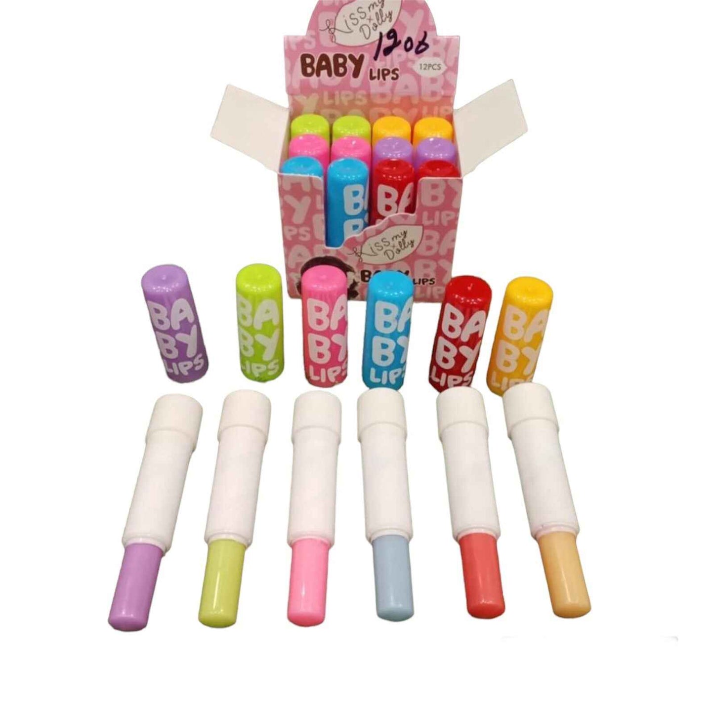 Baby Lip Balm Long Lasting Waterproof No fade All Day Long Moisturize The Lips Best For Men Women Girls (Multicolor)