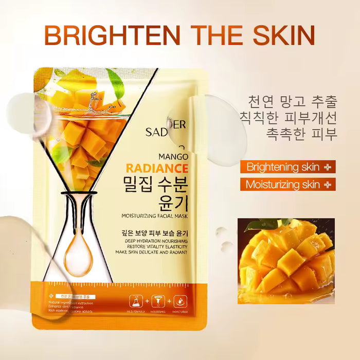 SADOER Mango Radiance Face Mask for Facial Moisturizing, Brightening, Firming, and Hydrating Benefits - MAT Beauty