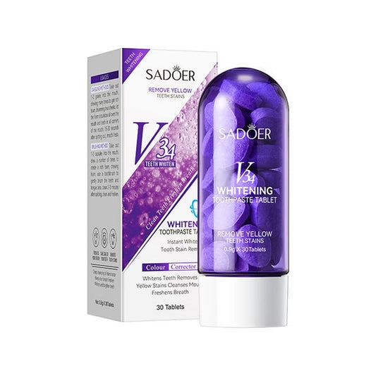 SADOER Whitening Teeth Tablets 0.9g - 30 Tablets for Effective Teeth Whitening - MAT Beauty