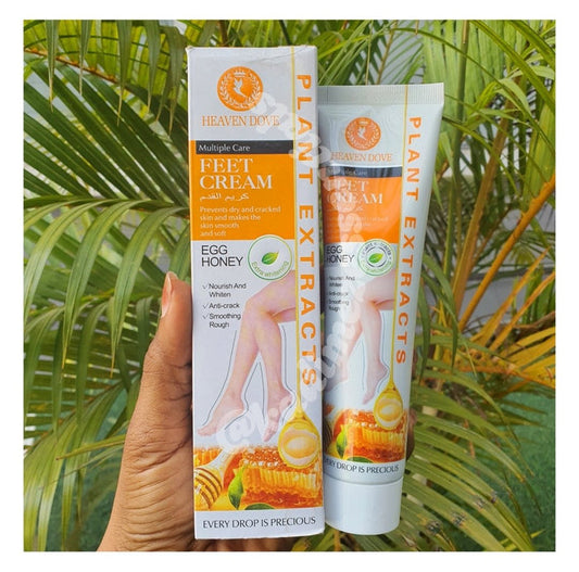 Heaven Dove Egg Honey Essence Deep Moisturizing Feet Cream 120g - MAT Beauty