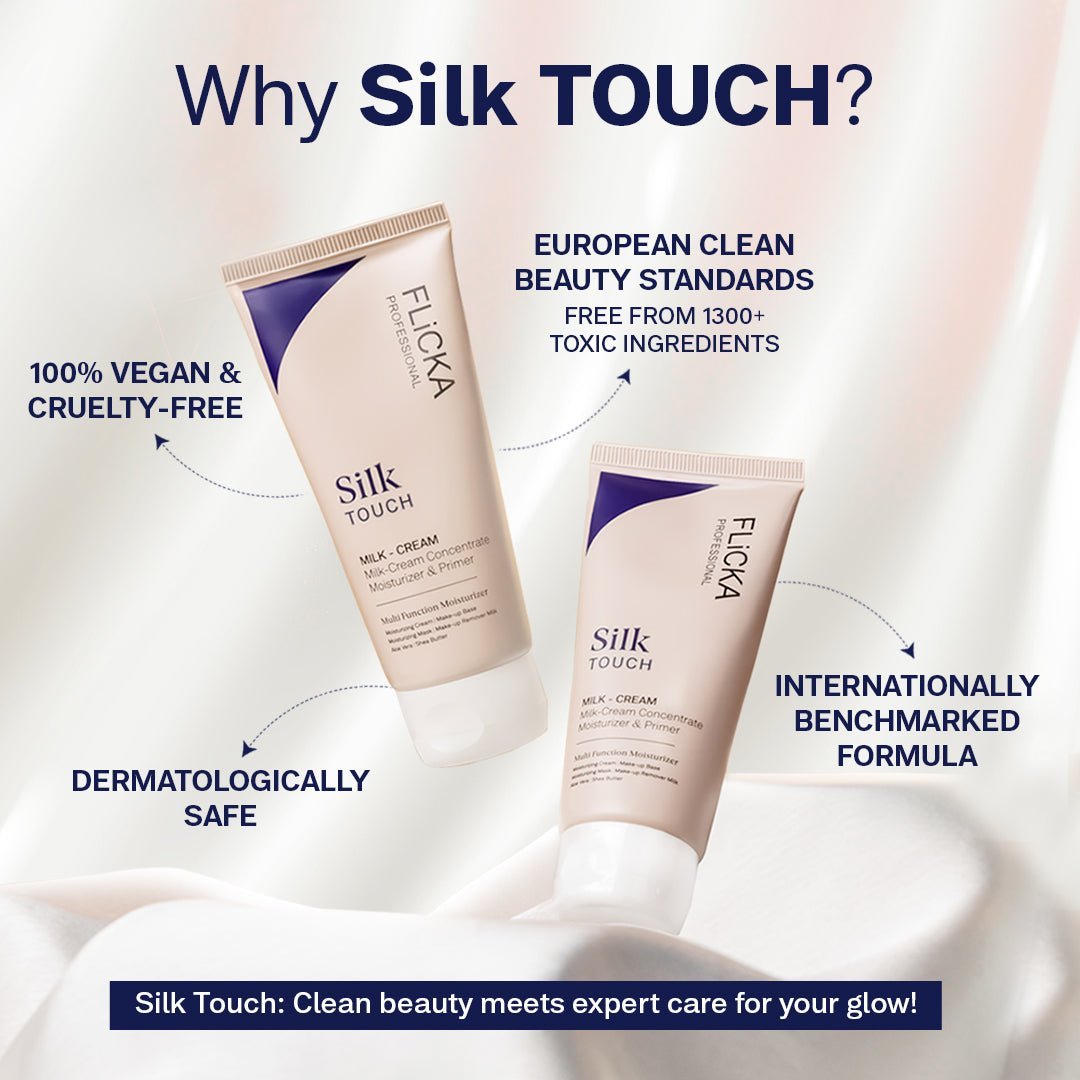 FLiCKA Silk Touch Moisturizer - 100% ORIGINAL Milk-Cream with Aloe Vera & Shea Butter for Perfect Skin