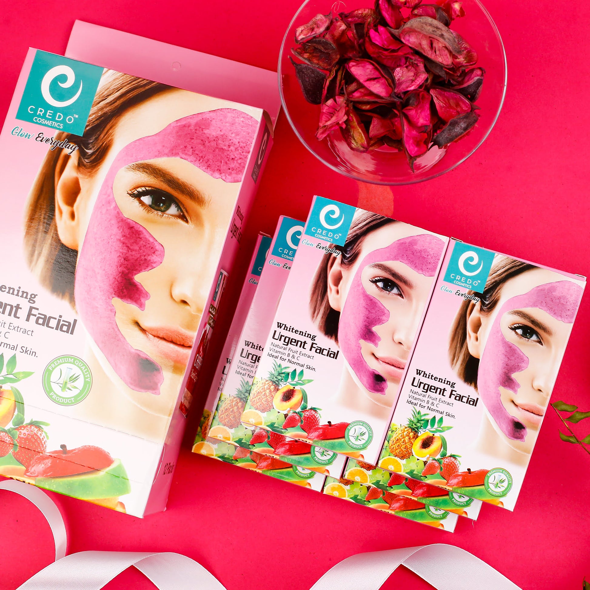 Whitening Facial Sachet Pack of 12 for Radiant Skin - MAT Beauty