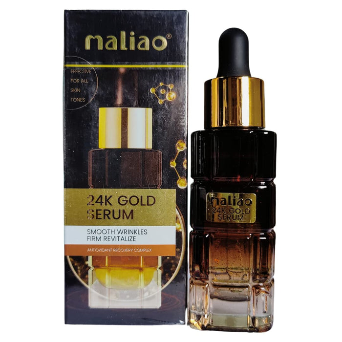Maliao 24K Gold Serum for Revitalizing Skin and Reducing Wrinkles - 30 ml 24K Gold Serum Wrinkles Revitalizing - MAT Beauty