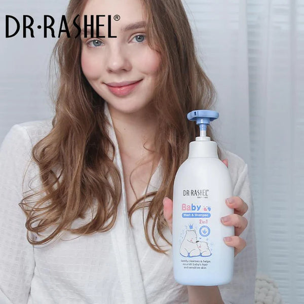 Dr Rashel Baby Wash and Shampoo - Nourishing 2-in-1 Formula for Baby's Hair and Sensitive Skin - 500ml - MAT Beauty