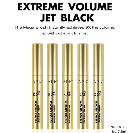 APK In Love Perfect Strokes Volumizing Waterproof Mascara for Volume and Long-Lasting Wear - MAT Beauty