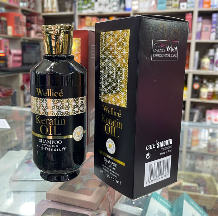 Wellice Keratin Oil Shampoo - Premium Edition Spa Vitamins 520g - MAT Beauty